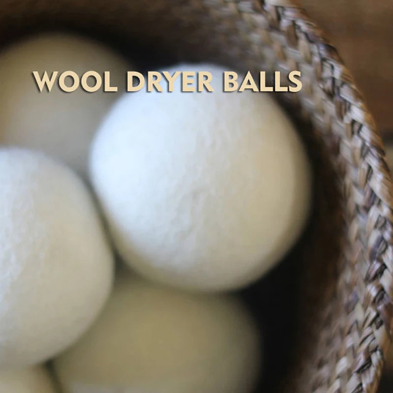 6-Piece Eco-Friendly Wool Dryer Balls for Efficient Laundry