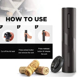Ultimate Electric Wine Opener Set - Corkscrew and Foil Cutter