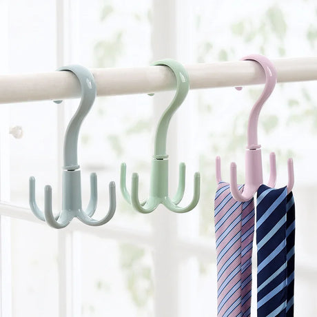 Versatile Rotating Four-Claw Hook for Easy Storage Solutions