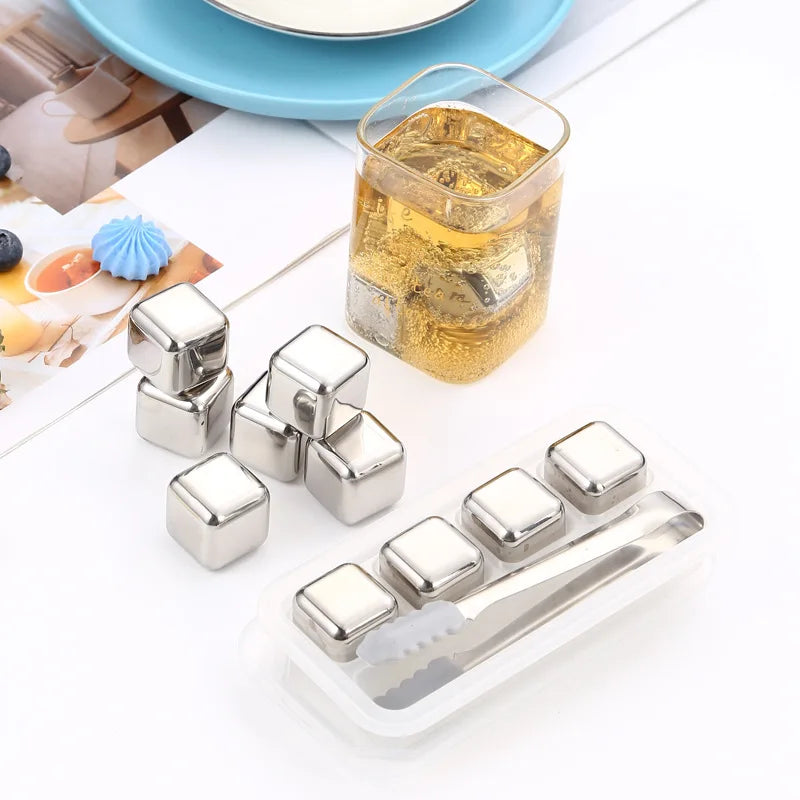 Stainless Steel Quick-Frozen Ice Grain Clip for Whiskey Chilling