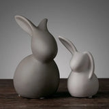 Elegant Nordic Ceramic Animal Figurines: Porcelain Home Decor Pieces