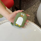 Genuine Cow Leather Penguin-Shaped Mini Wallet and Card Holder