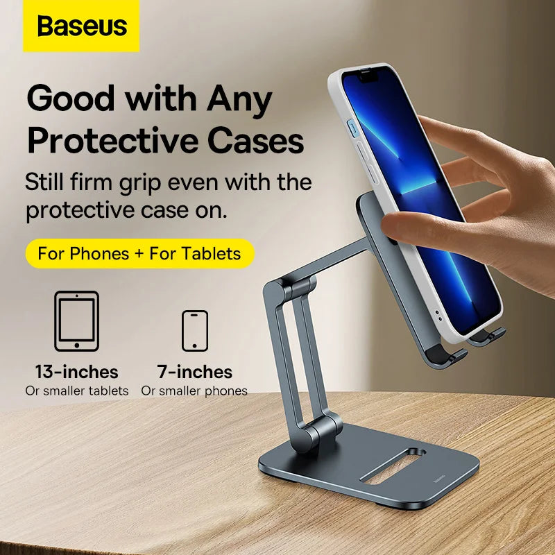 Universal Aluminum Alloy Foldable Phone and Tablet Stand