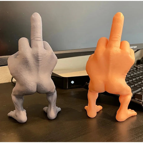 3D Printed Whimsical Middle Finger Ornament