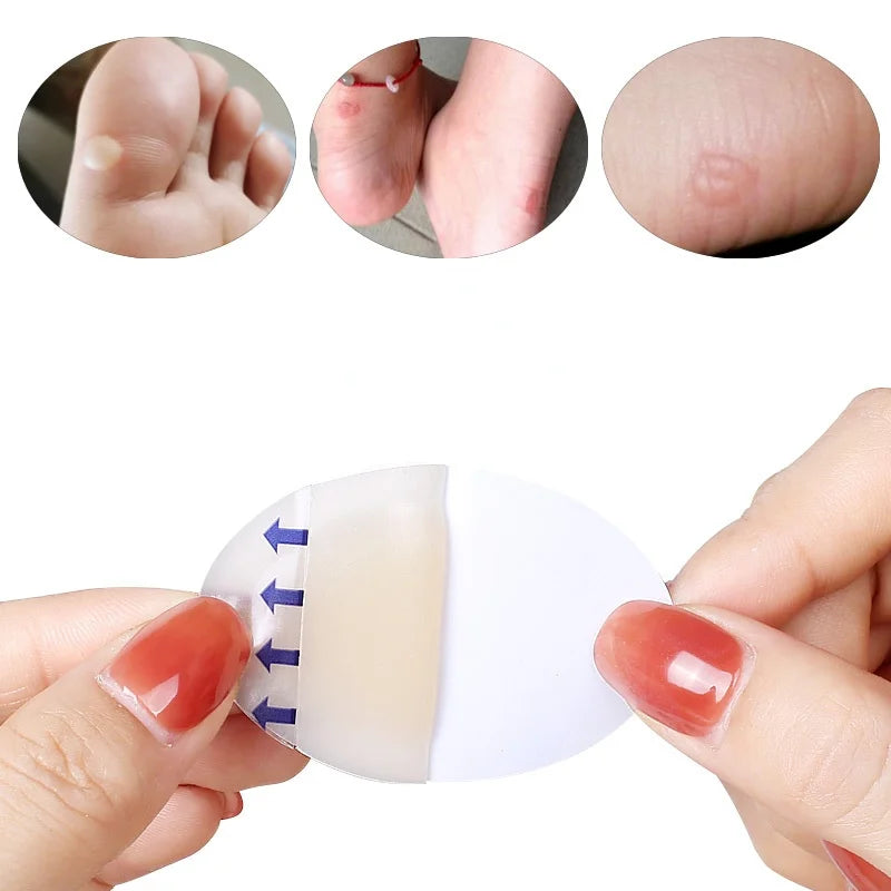 Durable Hydrocolloid Heel Bandage - 1pc Anti-Wear Adhesive Bandage for Outdoor, Travel, and Home Emergency Kits
