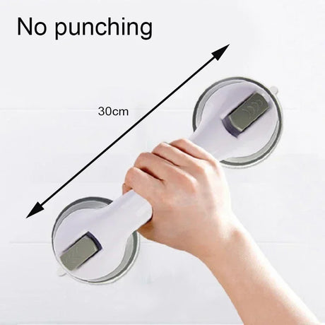 Elderly Safety Suction Cup Grab Bar for Bath and Shower with Durable Plastic Grip