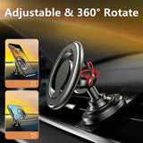 Magnetic Car Phone Holder with Universal Compatibility for iPhone, Samsung, Xiaomi & GPS Devices