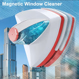 Double Sided Magnetic Window Cleaning Tool with Automatic Drainage Wiper