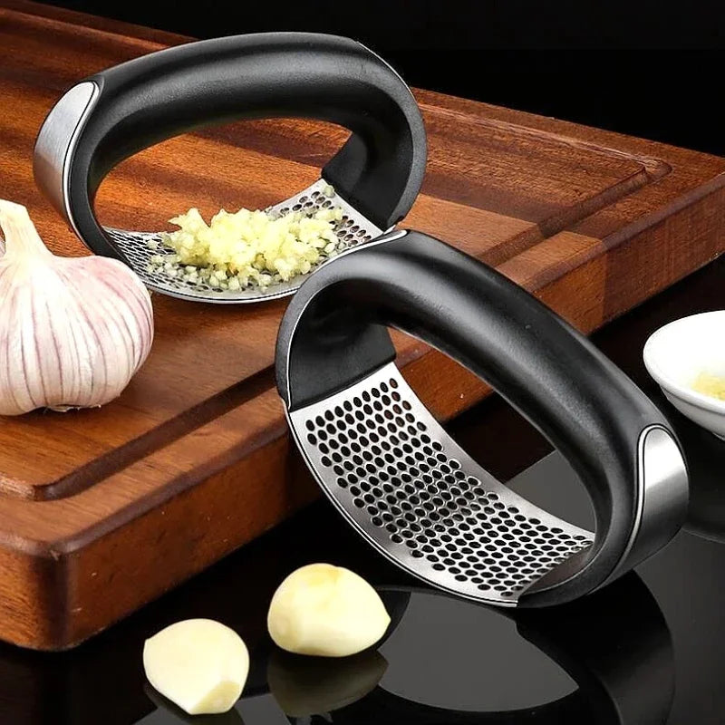 Eco-Friendly Manual Stainless Steel Garlic Mincer and Fruit/Vegetable Chopper