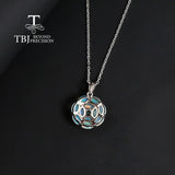 Opal Gemstone Water Drop Pendant Necklace 925 Sterling Silver Jewelry
