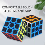 Enhanced Carbon Fiber Sticker Speed Cube Puzzling Toy