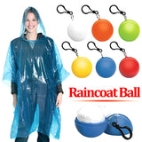 Compact Rain Ponchos Ball: Disposable, Waterproof and Portable