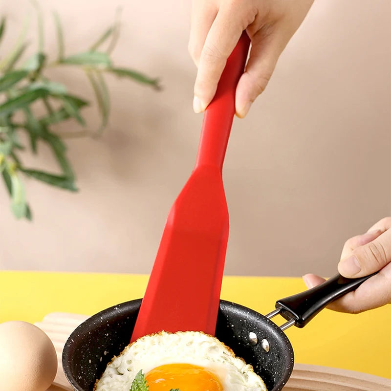 7 Color Silicone Frying Spatula for Non-stick Cooking - Versatile Kitchen Tool