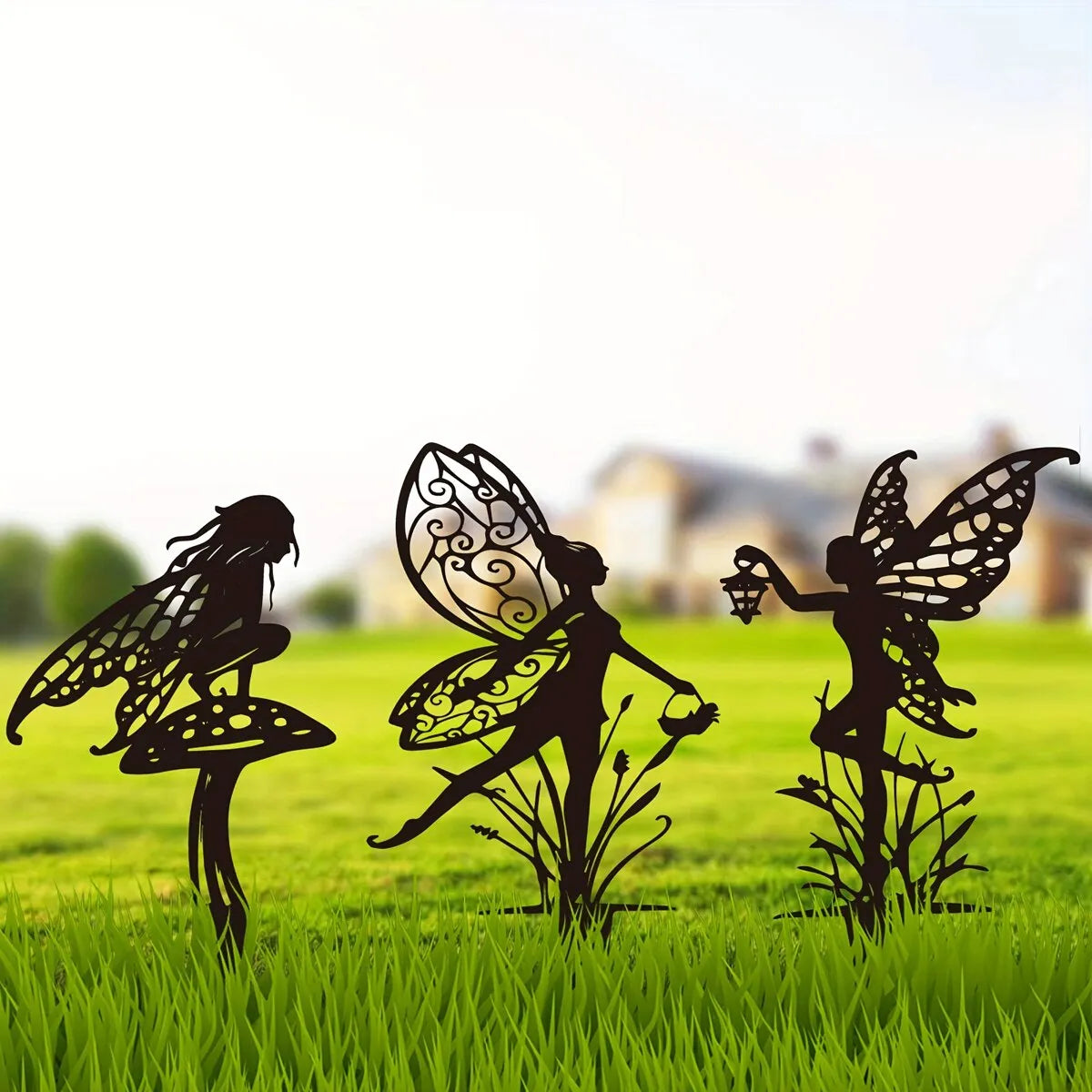 Enchant your Outdoor Spaces with Fairy Metal Decor for Gardens and Patios