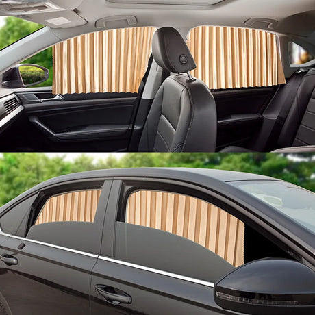 Magnetic Car Window Sunshade Pair with Full UV Protection and Privacy Features