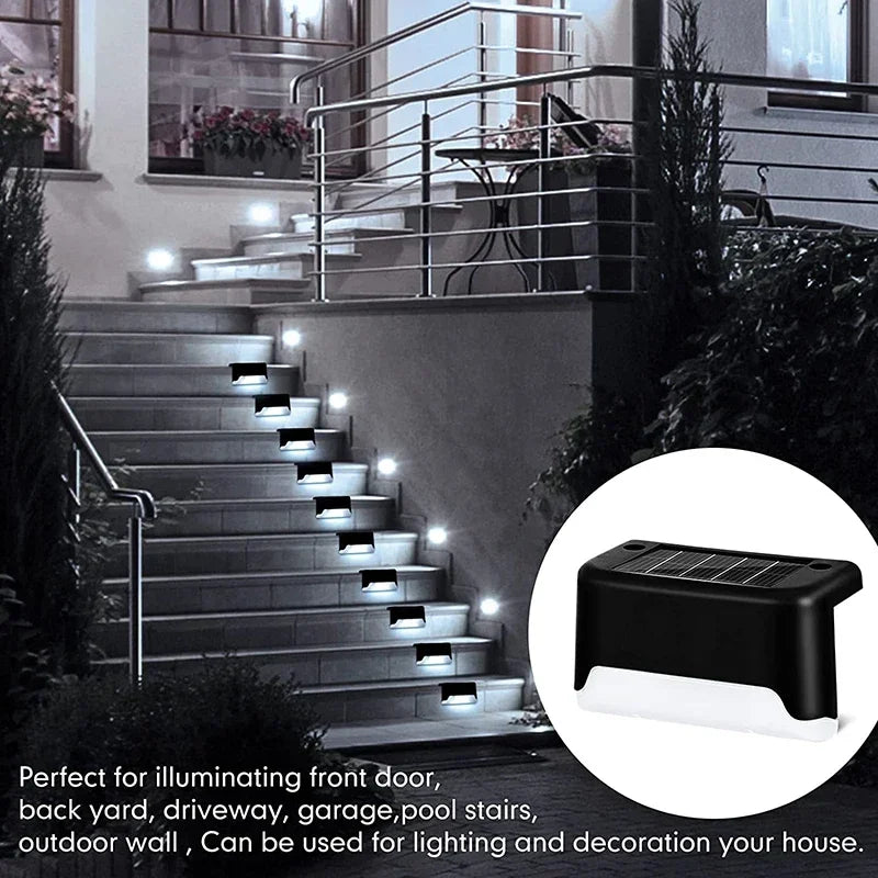 Solar-Powered Waterproof LED Outdoor Lights for Deck, Garden, and Fence Decor