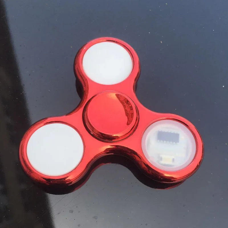 6 Colors LED Light Fidget Spinner for Stress Relief and Fun