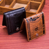 Fashionable Men's Wallet Featuring Unique 100 US Dollar Pattern in PU Leather