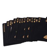 Gold-Infused Black Waterproof Playing Cards Set