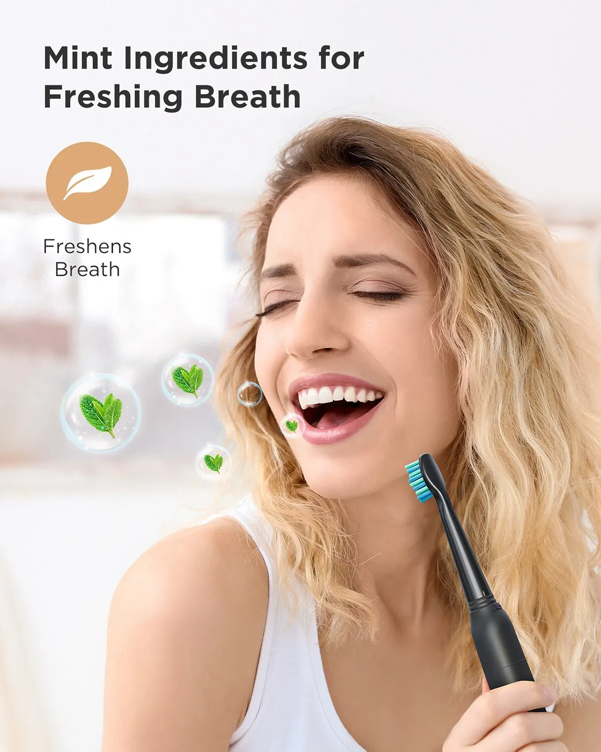 Sonic Electric Toothbrush with USB Charging, Waterproof Design, and Gentle Replacement Heads for Adults