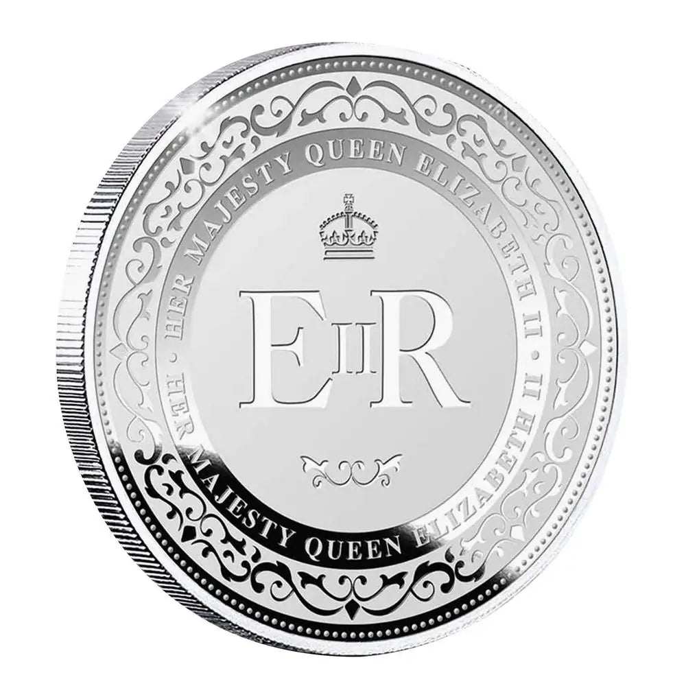 Queen Elizabeth II Platinum Jubilee Commemorative Memorial Coin - 1952-2022 Party Favor and Collectible