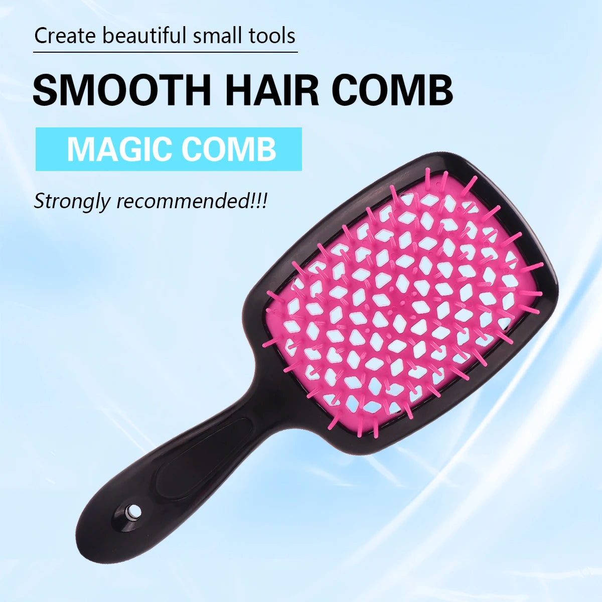 Versatile Salon-Quality Detangling Hair Brush with Anti-static Cushion & Barber Styling Features