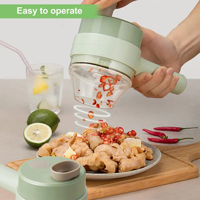 4 in 1 Rechargeable Vegetable Cutter