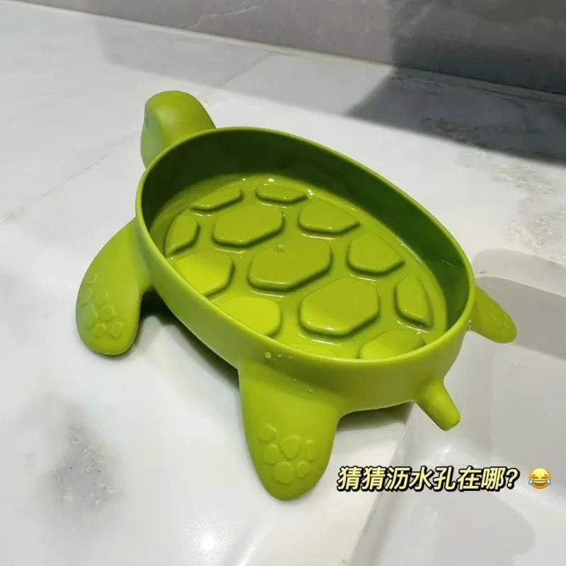 Turtle Soap Box Drain Soap Holder - Sustainable Bathroom Organizer