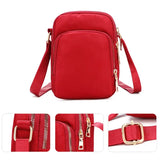 Waterproof Nylon Shoulder Bag with Applique Decoration and Secure Zipper