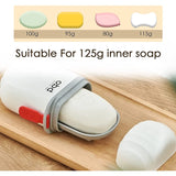 Compact Travel-Friendly Soap Container with Leak-Proof Lid: High-Quality Plastic Soap Holder