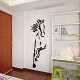 Elegant Horse-themed 3D Acrylic Wall Stickers for Stylish Room Transformation