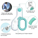 LED Light Professional Pet Nail Clipper with Safety Lock: Easy and Painless Grooming Tool Kit