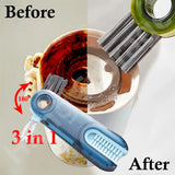 3-in-1 Multipurpose Silicone Bottle and Cup Cleaning Brush