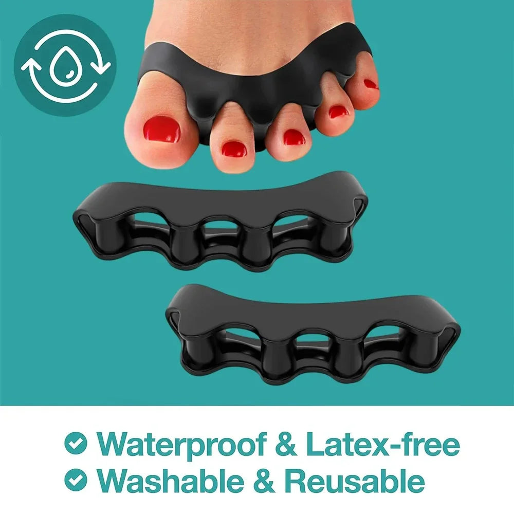 Ultimate Foot Care Silicone Toe Separators with Bunion & Hammer Toe Correction