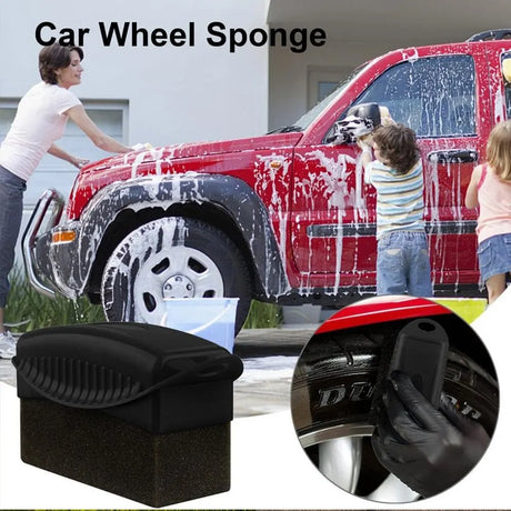Car Tire Maintenance Set: Brush and Sponge Kit for Easy Waxing and Polishing