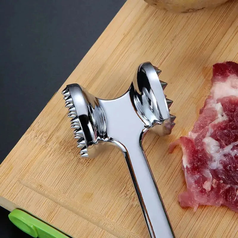 Double-Sided Zinc Alloy Meat Hammer for Tenderizing Meat