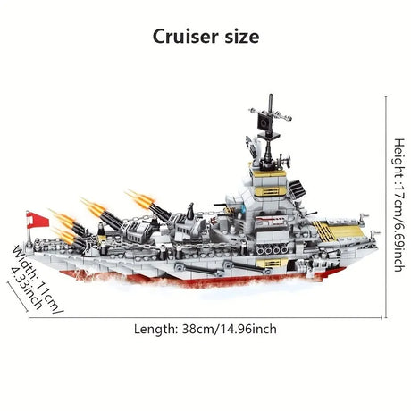 Ocean Cruiser Construction Set - 1068 Piece Engineering - Compatible with Lego Sets