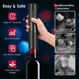 Ultimate Electric Wine Opener Set - Corkscrew and Foil Cutter