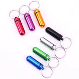 Water-resistant Pill Storage Keychain Box