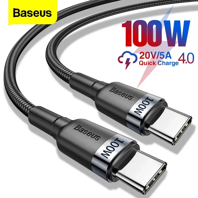 Fast Charging 100W USB-C to USB-C Cable 2M