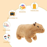 Cute 20cm Capybara Rodent Plush Doll - Soft and Lifelike Bedtime Toy