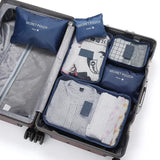 6-Piece Travel Packing Cube Set: Waterproof Clothes Storage Bags for Efficient Luggage Organization