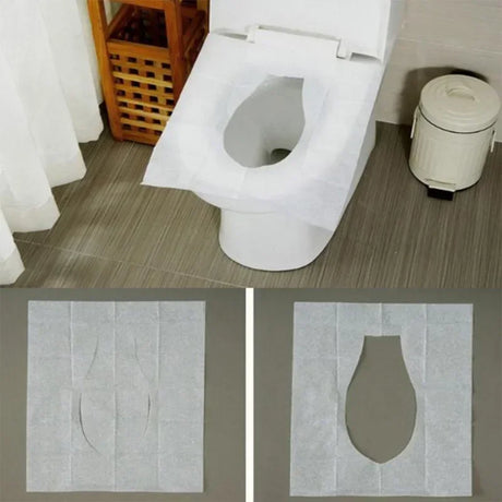 Disposable Toilet Seat Cover Pack for Travel, Camping, and Hotels - 30/50 sheets per pack