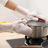 Multi-Purpose Silicone Scrubbing Gloves for Kitchen and Bathroom