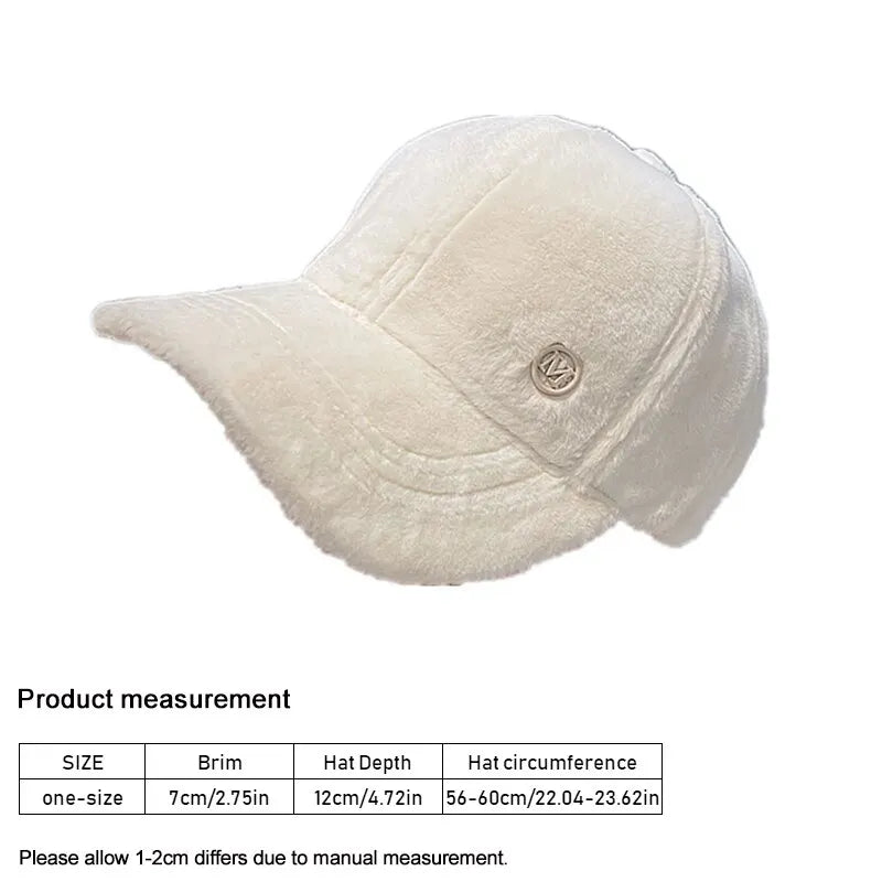 Warm and Fashionable M Blend Baseball Cap for Fall and Winter