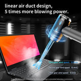 High-Speed Wireless Air Duster Cleaner with USB Charging for Car, Computer, and Household Use