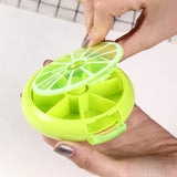 Portable 7-Day Rotating Pill Organizer and Eco-Friendly Material