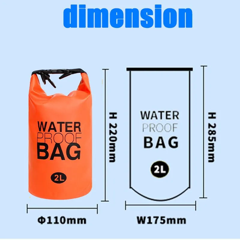 2 Liter Waterproof Dry Bag for Outdoor Adventures