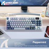 Multifunctional Bluetooth Mechanical Keyboard with Hot-Swappable Tech, Display Screen, and Volume Control