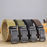 Men's Nylon Tactical Belt with Adjustable Buckle for Casual and Formal Wear